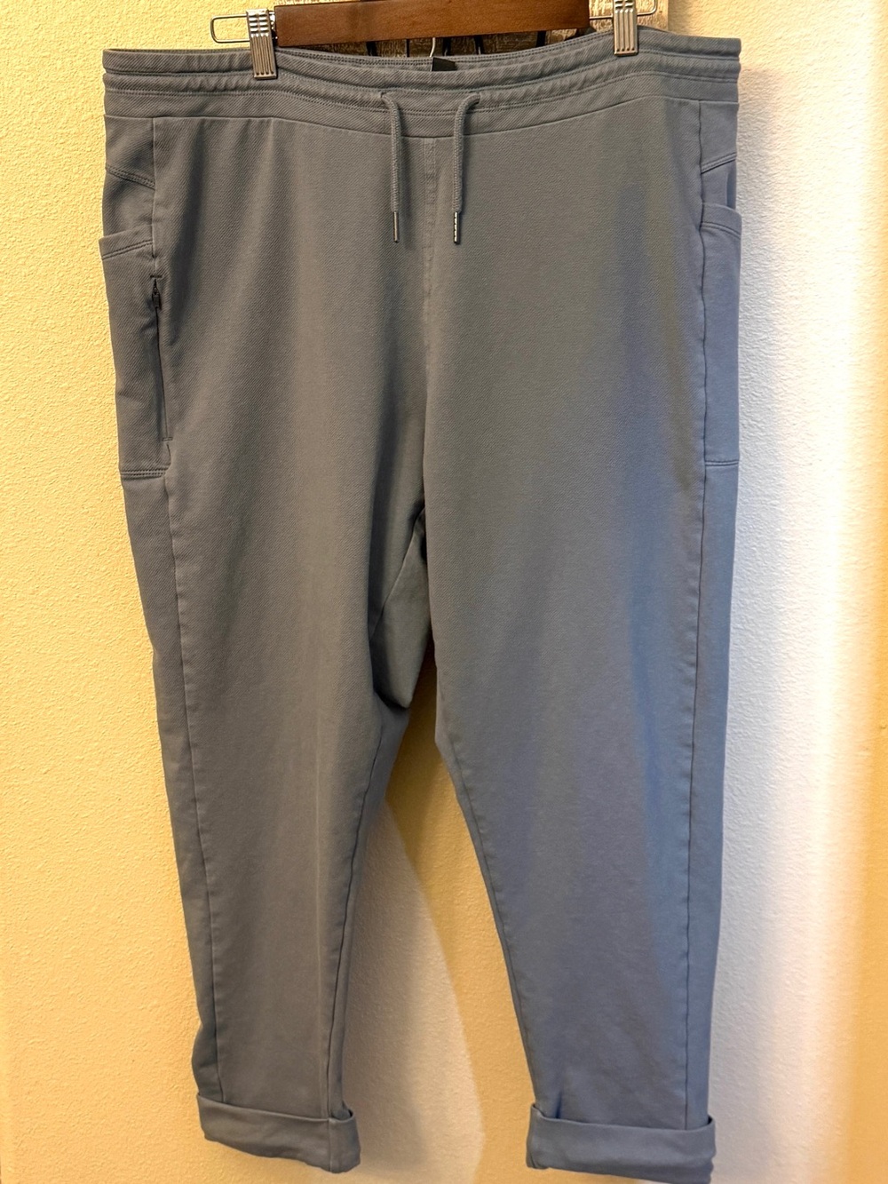 Patagonia Plume Grey Organic Cotton Roaming Joggers Womens XL